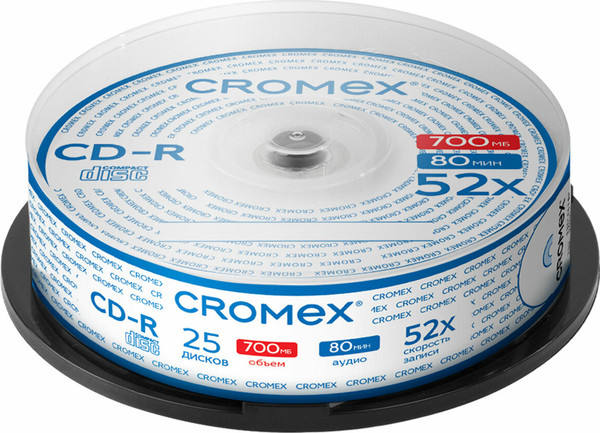 Набор дисков CD-R Cromex 700Mb 52x / 513776 - фото