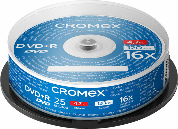 Набор дисков DVD+R Cromex 4.7Gb 16x / 513777 - фото