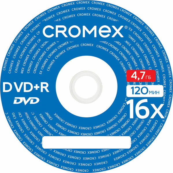 Набор дисков DVD+R Cromex 4.7Gb 16x / 513777