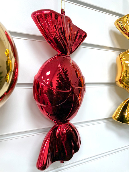 Елочная игрушка GreenTerra Конфета Карамель 30см / 202517