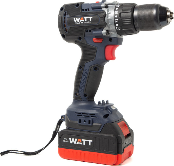 Аккумуляторная дрель-шуруповерт Watt WAS-18 Li-2BL