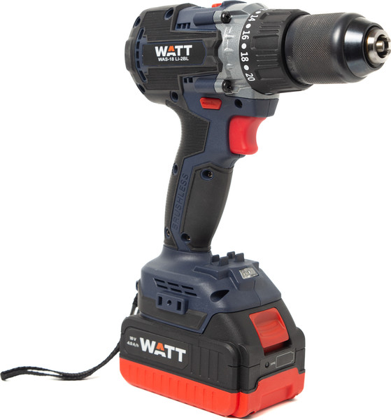Аккумуляторная дрель-шуруповерт Watt WAS-18 Li-2BL
