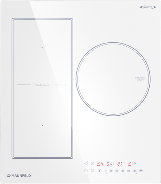 Индукционная варочная панель Maunfeld CVI453SBWH Inverter - фото