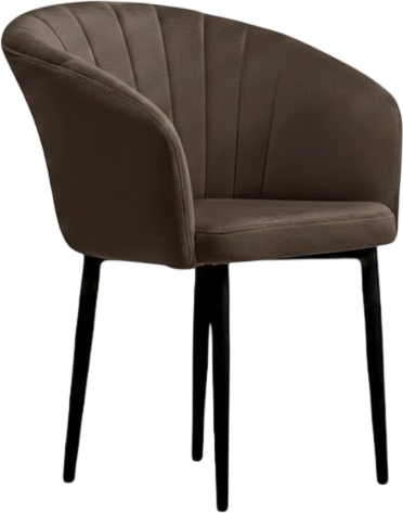 Стул Памир Версаль F33 поворотный (темно-коричневый/черная опора) - фото