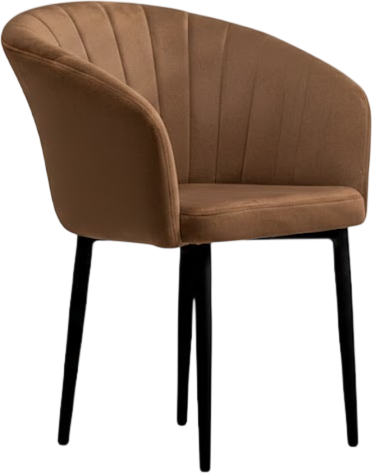 Стул Памир Версаль F36 поворотный (светло-коричневый/черная опора) - фото