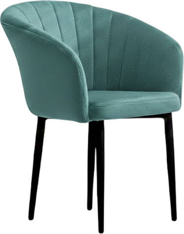 Стул Памир Версаль F70 поворотный (светло-бирюзовый/черная опора) - фото