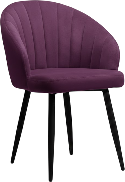 Стул Памир Зефир F68 поворотный (фиолетовый/черная опора) - фото