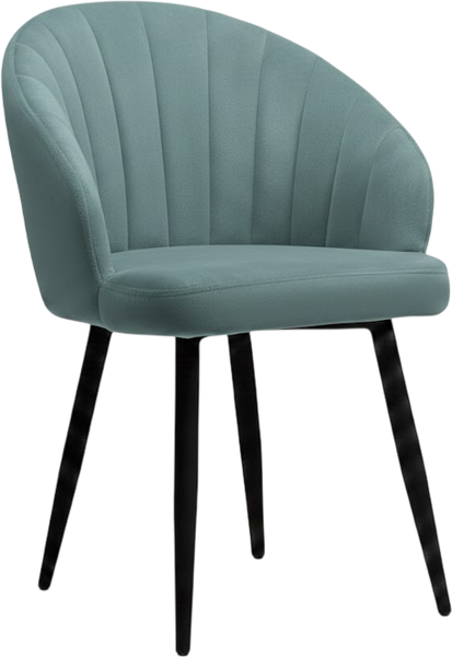 Стул Памир Зефир F70 поворотный (светло-бирюзовый/черная опора) - фото