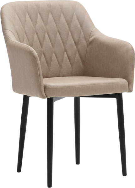 Стул Памир Марсель F05 поворотный (светло-серый/бежевый/черная опора) - фото