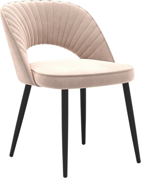 Стул Памир Новара F06 поворотный (светло-бежевый/черная опора) - фото