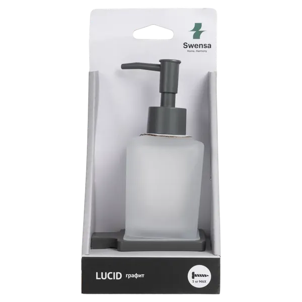 Дозатор для жидкого мыла SWENSA Lucid SWR-5400-04-GRY