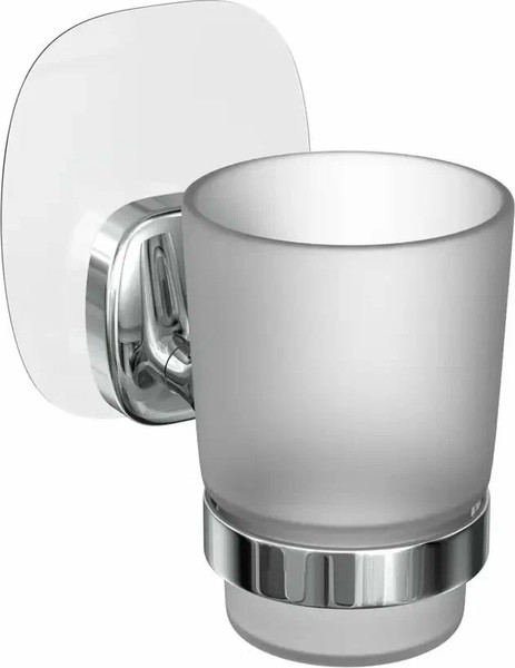 Стакан для зубной щетки LEMER Nature на силиконовом креплении LEM-N07CR - фото