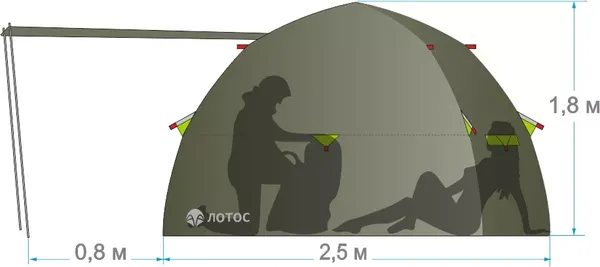 Палатка ЛОТОС 3 Саммер 2023 / 19026