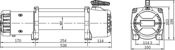 Лебедка электрическая T-MAX MuscleLift EW12500