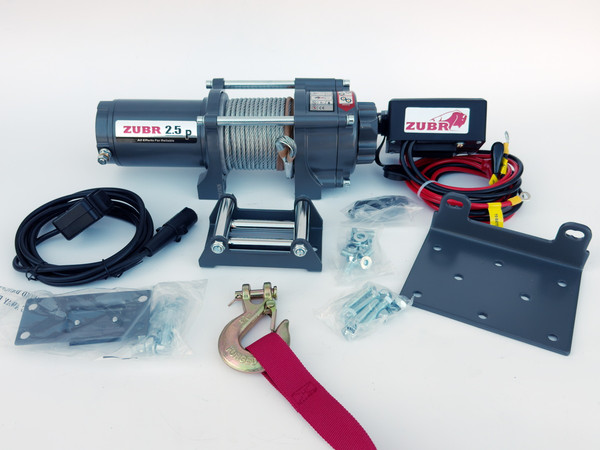 Лебедка электрическая Zubr EWP2500A (стальной трос)