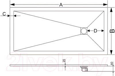 Душевой поддон RGW 16152713-01