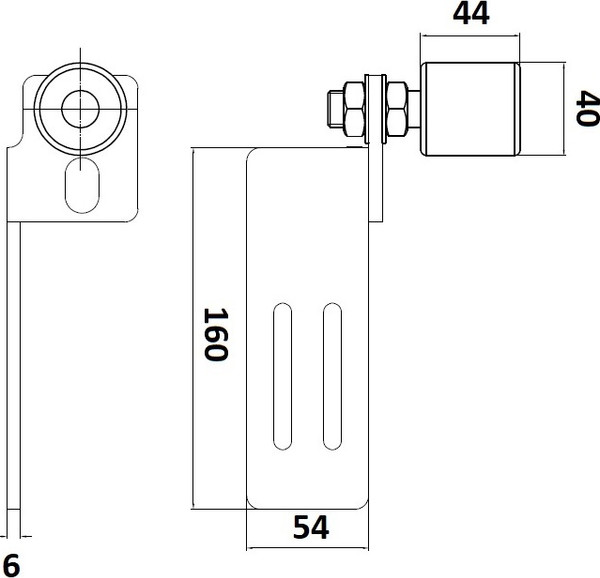 Кронштейн для ворот Прогейт KJ42AL
