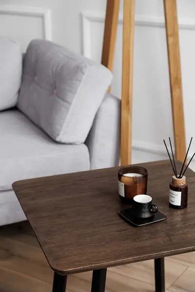 Журнальный столик Stal-Massiv SMK-50 (мореный/черный)