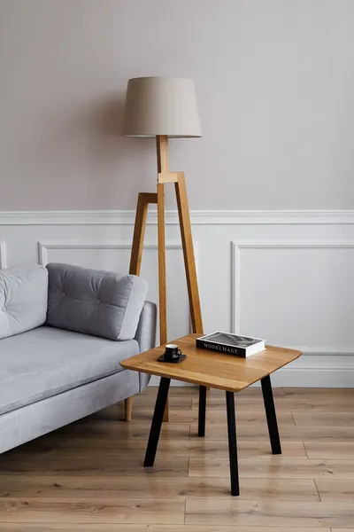 Журнальный столик Stal-Massiv SMK-50 (натуральный/черный)