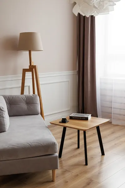 Журнальный столик Stal-Massiv SMK-50 (натуральный/черный)