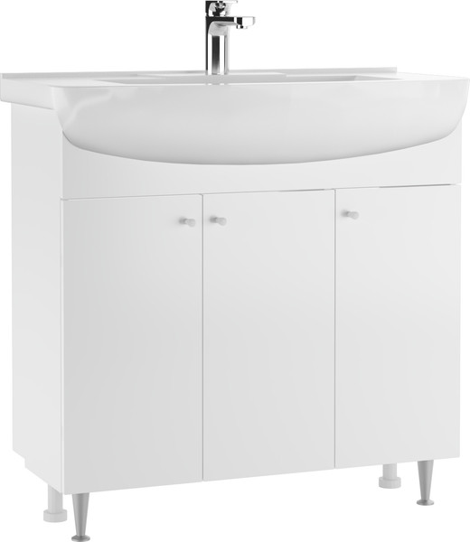 Тумба под умывальник Домино Элеганс 85 Промо без ящика