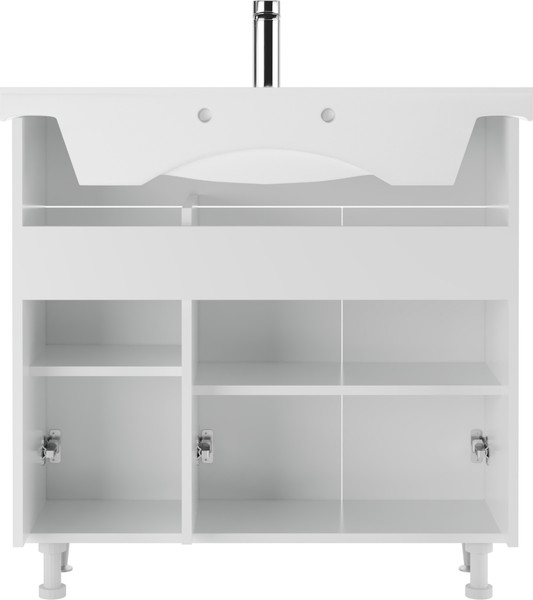 Тумба под умывальник Домино Элеганс 85 Промо без ящика