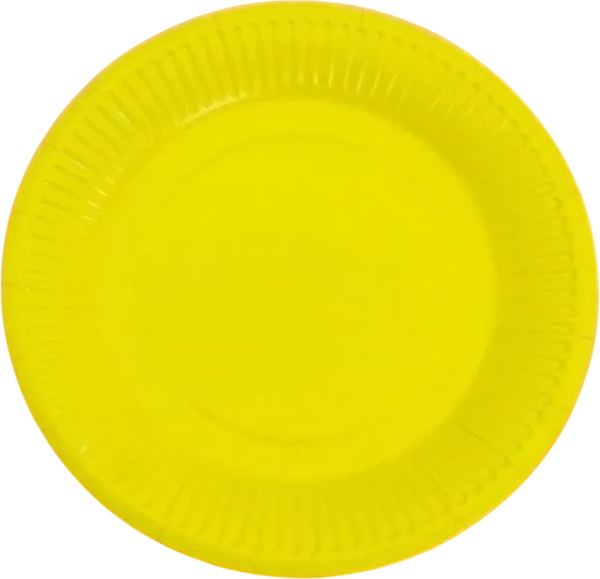 Набор одноразовых тарелок ILikeGift Party yellow / AK0013 - фото