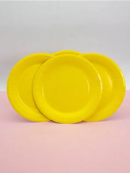 Набор одноразовых тарелок ILikeGift Party yellow / AK0013