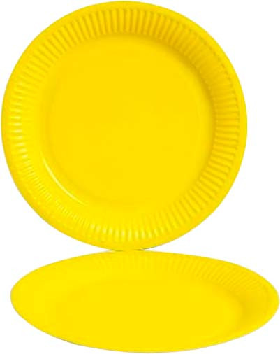 Набор одноразовых тарелок ILikeGift Party yellow / AK0014 - фото