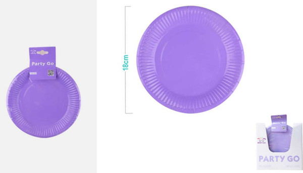 Набор одноразовых тарелок ILikeGift Party purple / AK0018