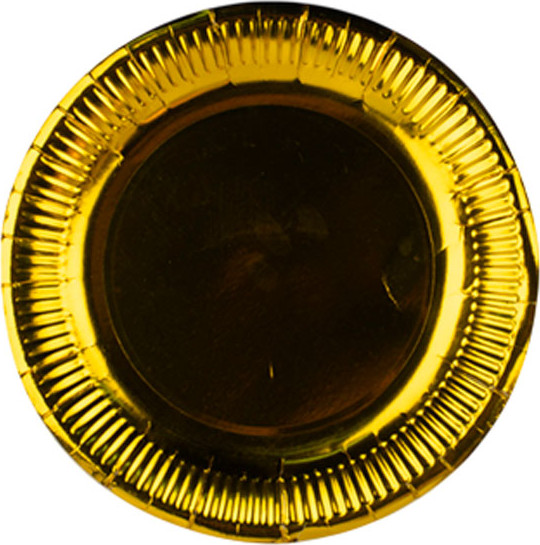 Набор одноразовых тарелок ILikeGift Golden party / AK0038 - фото