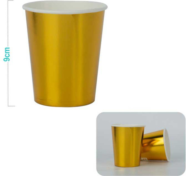 Набор бумажных стаканов ILikeGift Golden party / AK0039