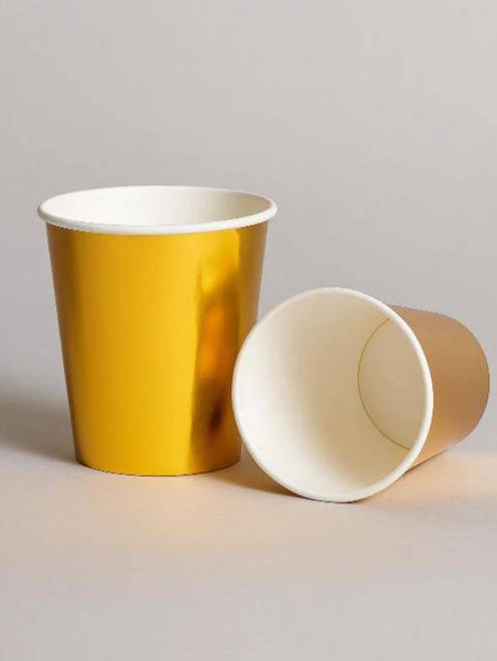 Набор бумажных стаканов ILikeGift Golden party / AK0039