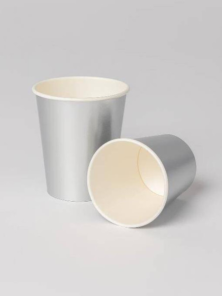 Набор бумажных стаканов ILikeGift Silver party / AK0043