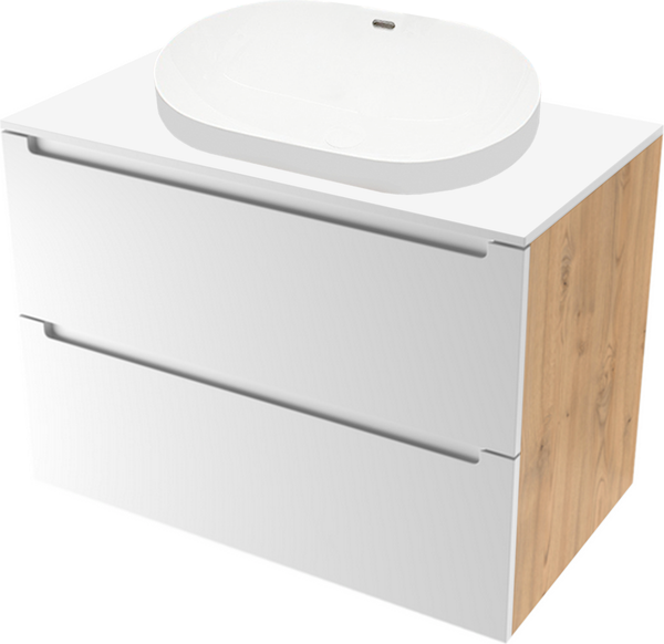 Тумба с умывальником ЗОВ Дион 70 / D70LHO0M9003MKV5-LDSPW6002 - фото