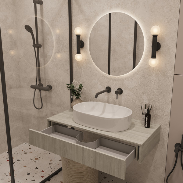 Тумба под умывальник ЗОВ Токио премиум 100 / TP100ELSPTOC0