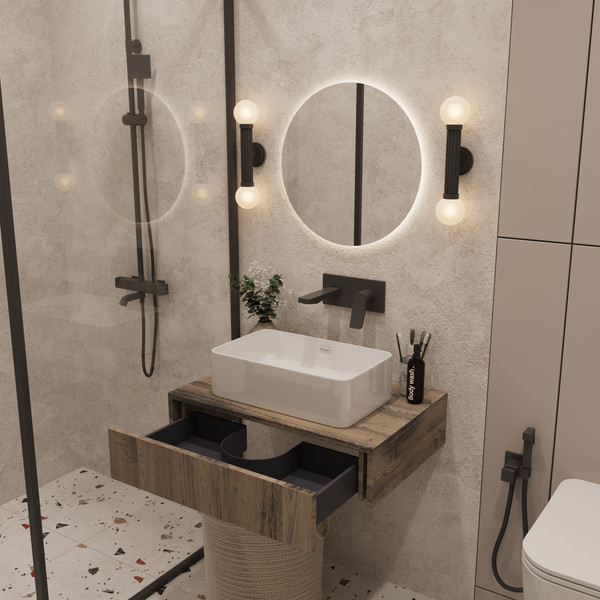 Тумба под умывальник ЗОВ Токио премиум 70 / TP70AWPTOC0