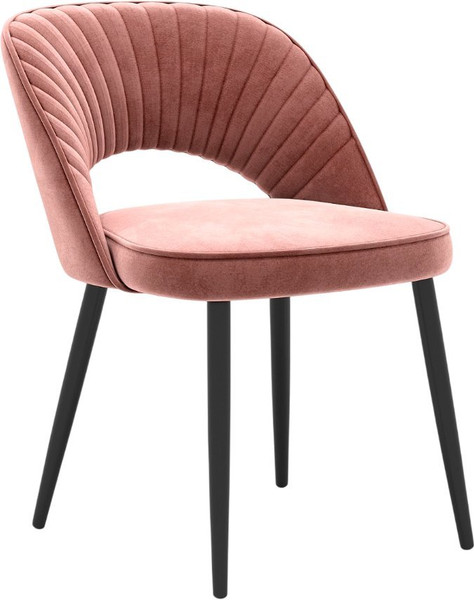 Стул Памир Новара F62 поворотный (розовый/черная опора) - фото