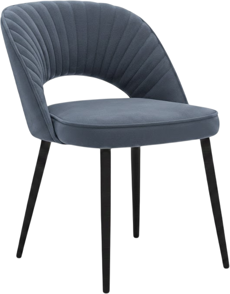 Стул Памир Новара F84 поворотный (серый/голубой/черная опора) - фото