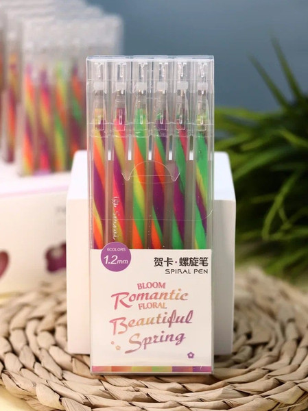 Набор гелевых ручек ILikeGift Rainbow Spiral / Z10201