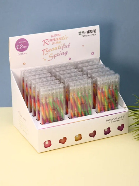 Набор гелевых ручек ILikeGift Rainbow Spiral / Z10201