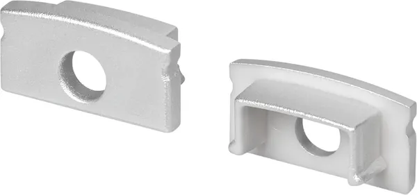 Заглушка для профиля Arlight LINE-1708 Silver с отверстием / 054381 - фото