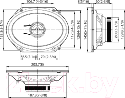 Коаксиальная АС Kenwood KFC-PS6896C