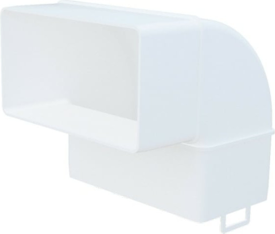 Колено воздуховода Viento Вертикальное 90 55х110 В511КВП - фото