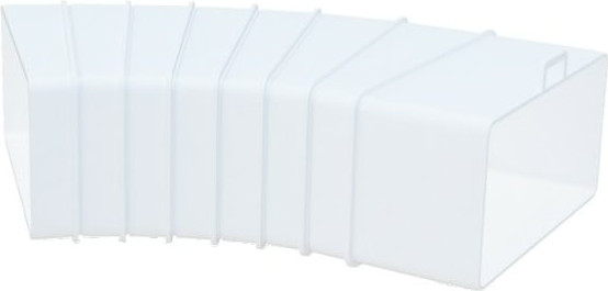 Колено воздуховода Viento Разноугловое 55х110 В511КРП - фото