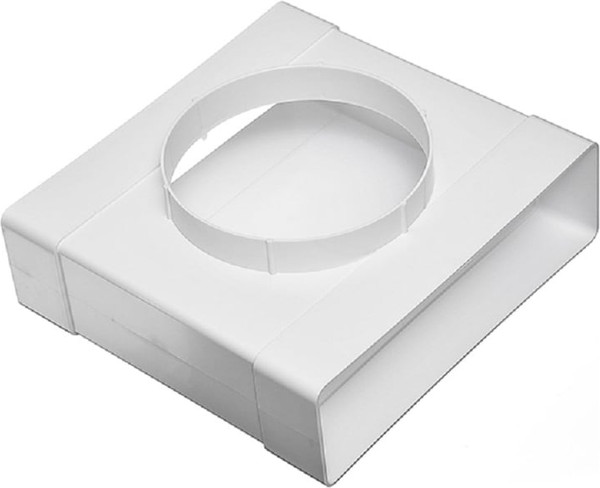 Соединитель воздуховода Viento Т-образный 60х204 с фланцевым воздухораспределителем В620ТФ12.5П - фото