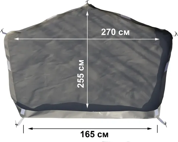 Пол для палатки ЛОТОС 3 гидроизоляционное / 4040 (серый)