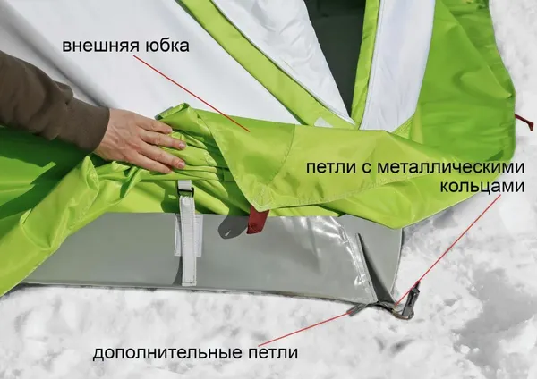 Пол для палатки ЛОТОС Куб 4 гидроизоляционное / 4020