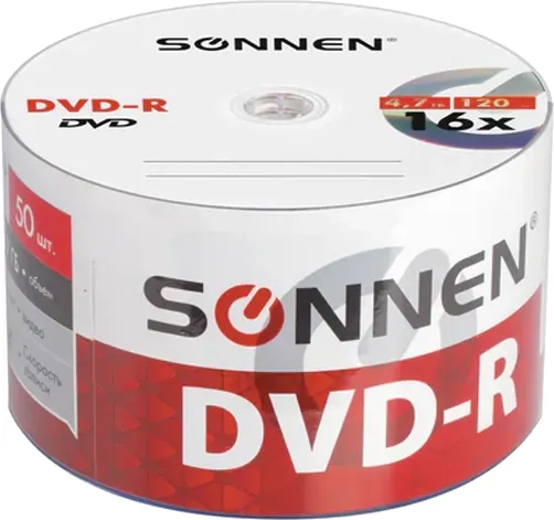 Набор дисков DVD-R Sonnen 4.7GB 16x - фото