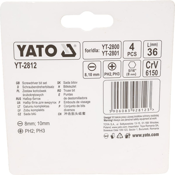 Набор бит Yato YT-2812